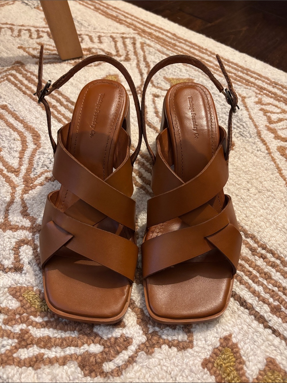 🤎 Vintage Foundry Odelle Leather Heeled Sandals